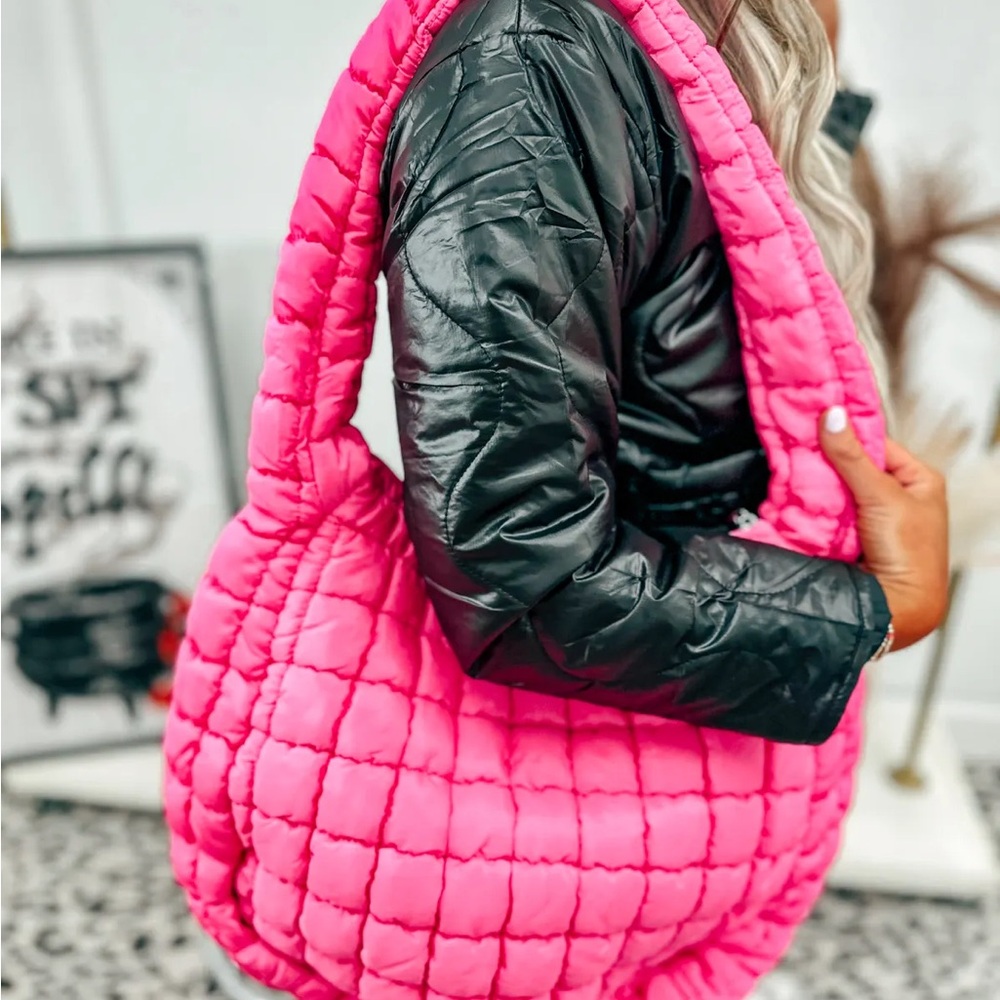 Pink Quilted Women's Bag
